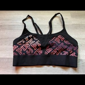 💕VS ULTIMATE PINK AND BLACK SPORTS BRA